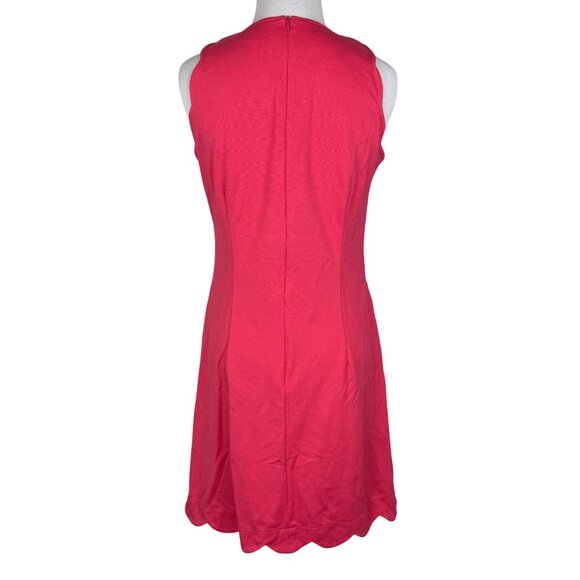 Pink Sleeveless Scalloped Hem Dress By Sara Campbell XS Made In USA - Picture 2 of 6